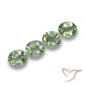 3.32 ct natürliche Waldgrün Saphir-Edelsteine, Oval, VVS-VS