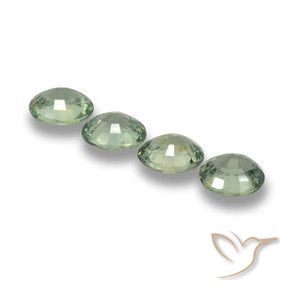 3.32 ct natürliche Waldgrün Saphir-Edelsteine, Oval, VVS-VS