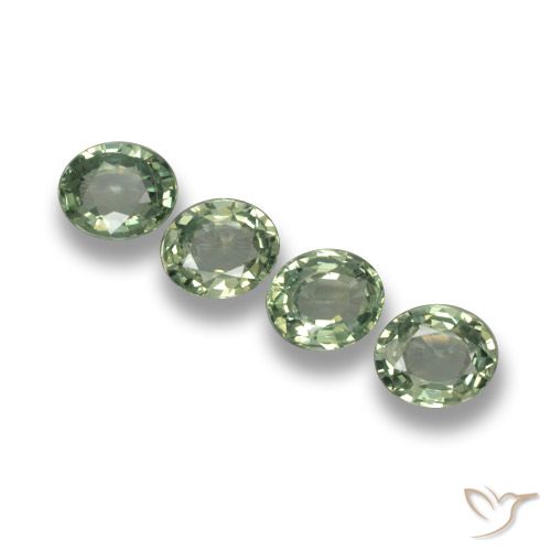 3.02ctw Natürlicher Waldgrün Saphir, Oval, VVS-VS