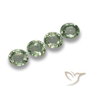 3.02 ct natürliche Waldgrün Saphir-Edelsteine, Oval, VVS-VS