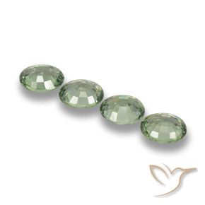 3.02 ct natürliche Waldgrün Saphir-Edelsteine, Oval, VVS-VS