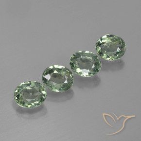 2.82 ct natürliche hellgrün Saphir-Edelsteine, Oval, VVS-VS