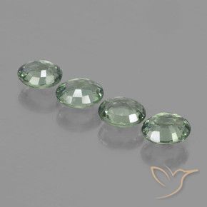 2.82 ct natürliche hellgrün Saphir-Edelsteine, Oval, VVS-VS