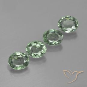 3.32 ct natürliche Mittelgrün Saphir-Edelsteine, Oval, VVS-VS