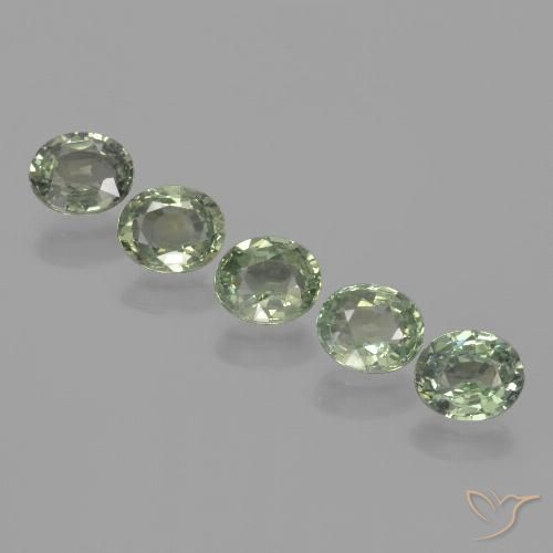 4.24ctw Natürlicher Waldgrün Saphir, Oval, VVS-VS