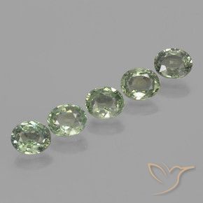4.24 ct natürliche Waldgrün Saphir-Edelsteine, Oval, VVS-VS