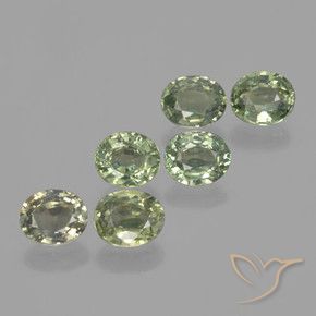 4.51 ct natürliche Waldgrün Saphir-Edelsteine, Oval, VVS-VS