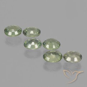 4.51 ct natürliche Waldgrün Saphir-Edelsteine, Oval, VVS-VS