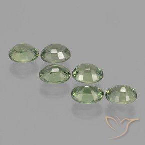 4.91 ct natürliche Waldgrün Saphir-Edelsteine, Oval, VVS-VS