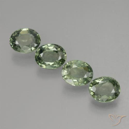 2.80ctw Natürlicher hellgrün Saphir, Oval, VVS-VS