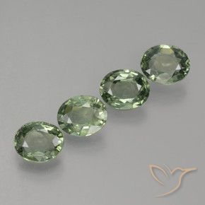 2.80 ct natürliche hellgrün Saphir-Edelsteine, Oval, VVS-VS