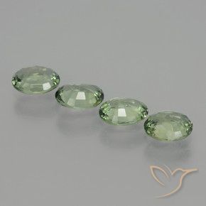 2.80 ct natürliche hellgrün Saphir-Edelsteine, Oval, VVS-VS
