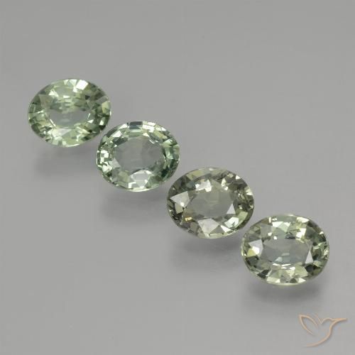2.99ctw Natürlicher hellgrün Saphir, Oval, VVS-VS