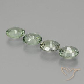 2.99 ct natürliche hellgrün Saphir-Edelsteine, Oval, VVS-VS