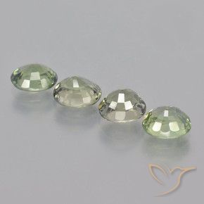 3.55 ct natürliche hellgrün Saphir-Edelsteine, Oval, VVS-VS