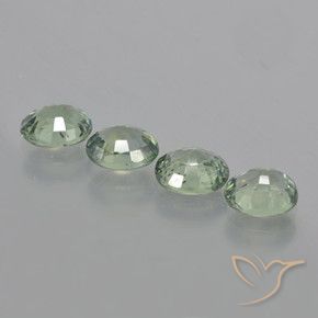 3.28 ct natürliche Moosiges Grün Saphir-Edelsteine, Oval, VVS-VS