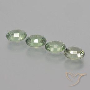 3.22 ct natürliche Moosiges Grün Saphir-Edelsteine, Oval, VVS-VS