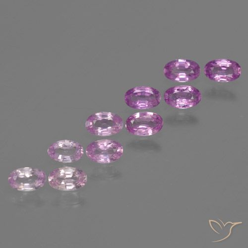 2.47 ct natürliche Intensives Pink-Lila Saphir-Edelsteine, Oval, VS