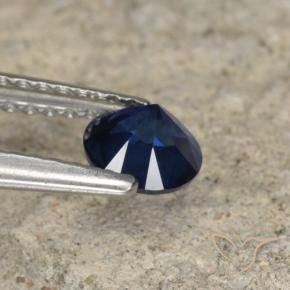 9,17 ctw natürlicher Navy blau Saphir, Runden, VVS-VS
