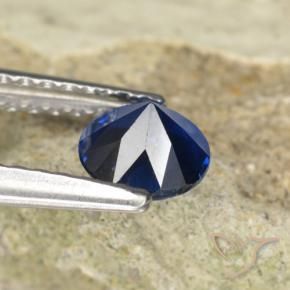 9,17 ctw natürlicher Navy blau Saphir, Runden, VVS-VS