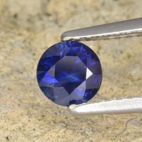 9,17 ctw natürlicher Dämmerungsblau Saphir, Runden, VS