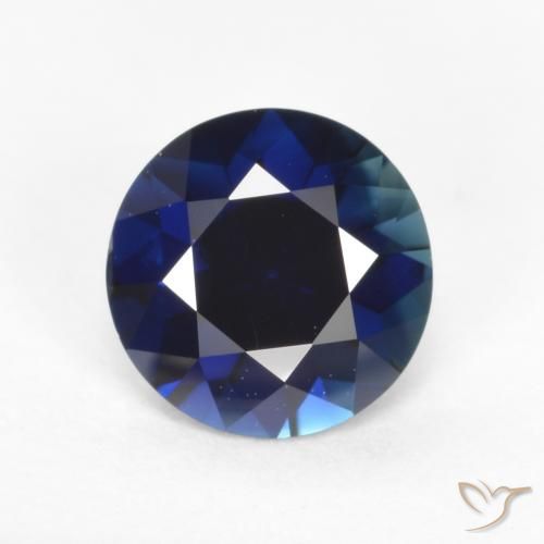 0.64ct Natürlicher Dämmerungsblau Saphir, Runden, VVS