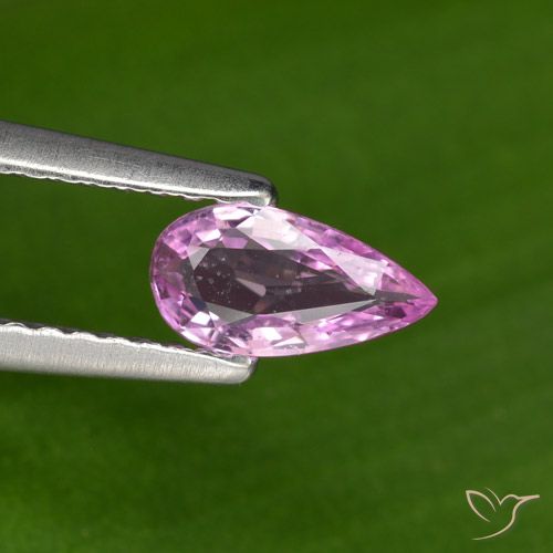 0.41ct Natürlicher Mittel-Dunkelviolett Saphir, Birnenform, VS