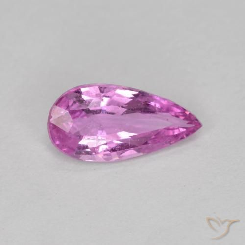 0.52ct Natürlicher Mittelviolett Saphir, Birnenform, VS