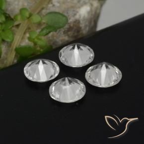 1.48 ct natürliche Weiß Saphir-Edelsteine, Runden, VS