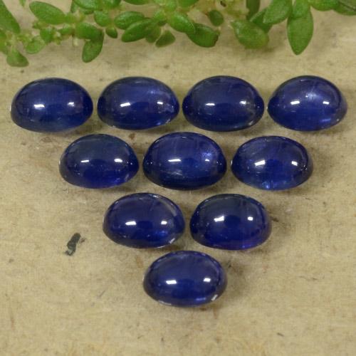 3.10ctw Natürlicher Dämmerungsblau Saphir, Oval, Lichtdurchlässig
