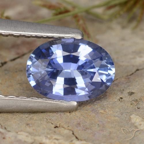 0.81ct Natürlicher Mittleres Marineblau Saphir, Oval, VVS-VS