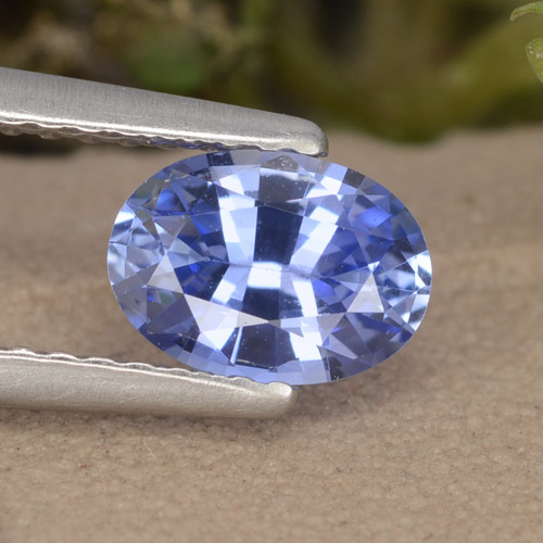 9,17 ctw natürlicher Pastellblau Saphir, Oval, VVS