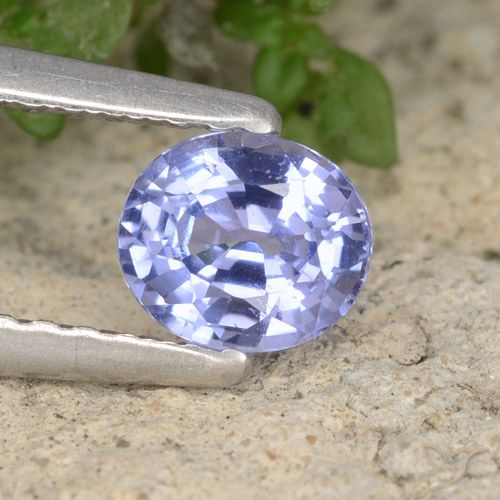 0.57ct Natürlicher hellblau Saphir, Oval, VS-SI