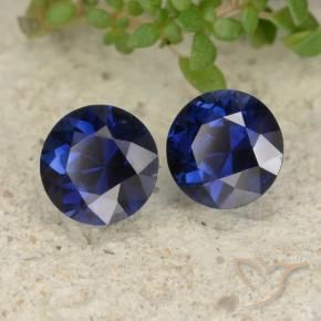 1.10 ct natürliche Königsblau Saphir-Edelsteine, Runden, VVS-VS