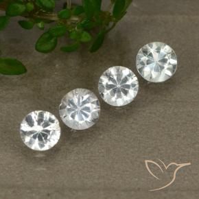 1.46 ct natürliche Weiß Saphir-Edelsteine, Runden, VS