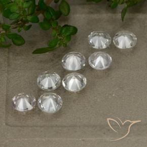 2.79 ct natürliche Weiß Saphir-Edelsteine, Runden, VS