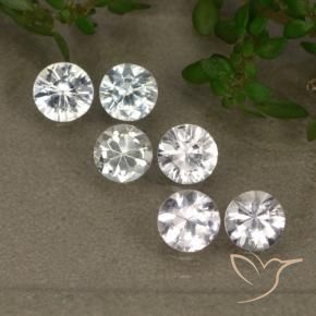 2.36 ct natürliche Weiß Saphir-Edelsteine, Runden, VS