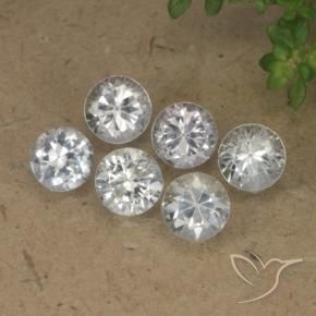 2.70 ct natürliche Weiß Saphir-Edelsteine, Runden, VS
