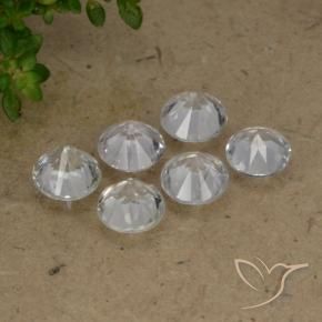 2.70 ct natürliche Weiß Saphir-Edelsteine, Runden, VS