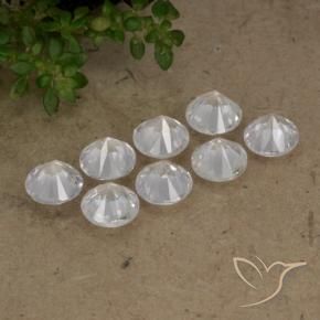 3.22 ct natürliche Weiß Saphir-Edelsteine, Runden, VS