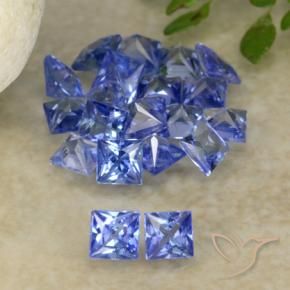 1.92 ct natürliche Tiefviolettes Blau Saphir-Edelsteine, Quadrat, VVS-VS