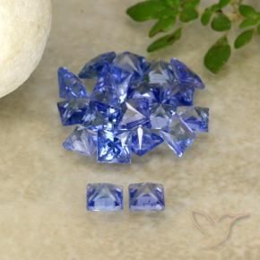 1.92 ct natürliche Tiefviolettes Blau Saphir-Edelsteine, Quadrat, VVS-VS