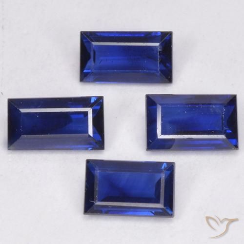 1.63 ct natürliche Dämmerungsblau Saphir-Edelsteine, Baguette, VS