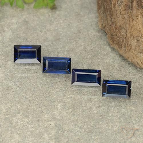 1.57 ct natürliche Dämmerungsblau Saphir-Edelsteine, Baguette, VVS-VS