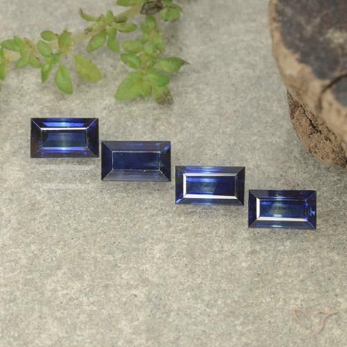 1.59 ct natürliche Dämmerungsblau Saphir-Edelsteine, Baguette, VVS-VS