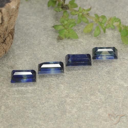 1.59 ct natürliche Dämmerungsblau Saphir-Edelsteine, Baguette, VVS-VS