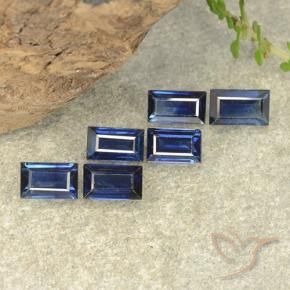 2.20 ct natürliche tiefblau Saphir-Edelsteine, Baguette, VS