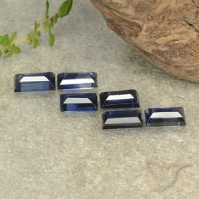2.20 ct natürliche tiefblau Saphir-Edelsteine, Baguette, VS
