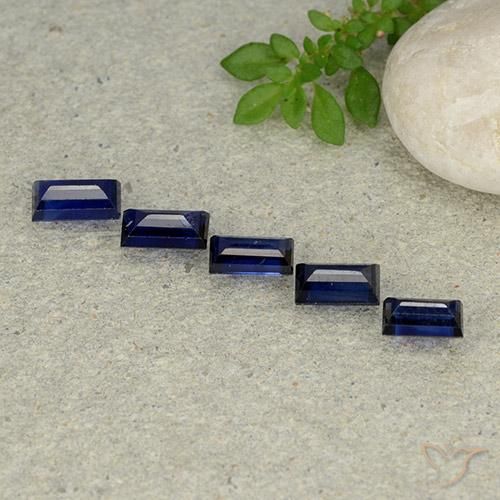 2.20 ct natürliche Dämmerungsblau Saphir-Edelsteine, Baguette, VS