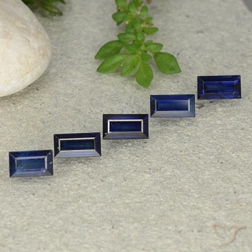 2.58 ct natürliche Dämmerungsblau Saphir-Edelsteine, Baguette, VS